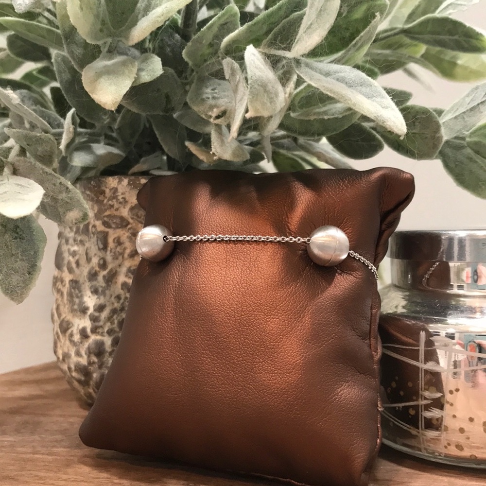 Sterling magnetic clasp bracelet